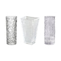 SOGA Home & Living Bundle – Handcrafted Clear Glass Vases for Elegant Home Décor-0