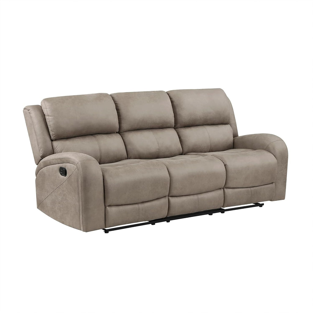 84.5 Inch Brown Recliner Couch Living Sofa Home Theater-3