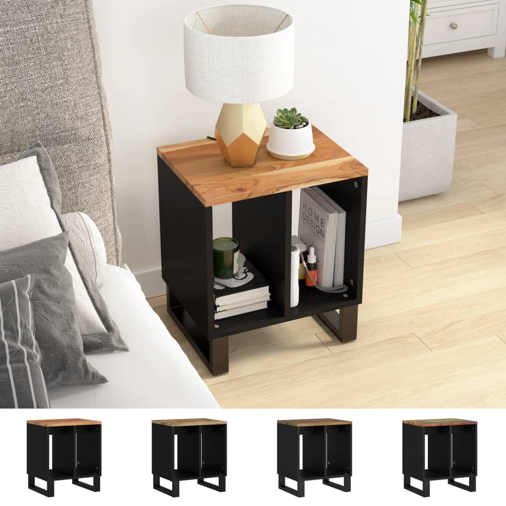 vidaXL Coffee Table Console Side End Table for Home Living Room Solid Wood-4